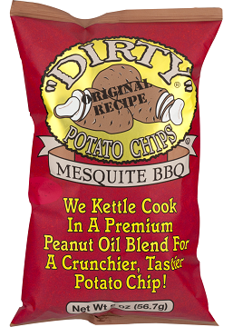 Dirty Potato Chips Sea Salt, Two Ounce Bags (Pack of 25)