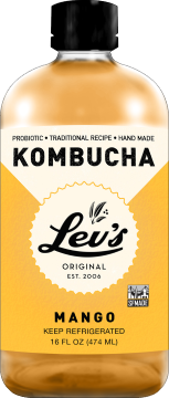100 % Raw and Pure Lavander-Lemonade Kombucha , 16 Ounce Bottles (Pack of 12)