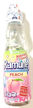 RAMUNE Strawberry Flavored Carbonated Soft Drink, 6.76 ounce glass bottles (pack of 12)