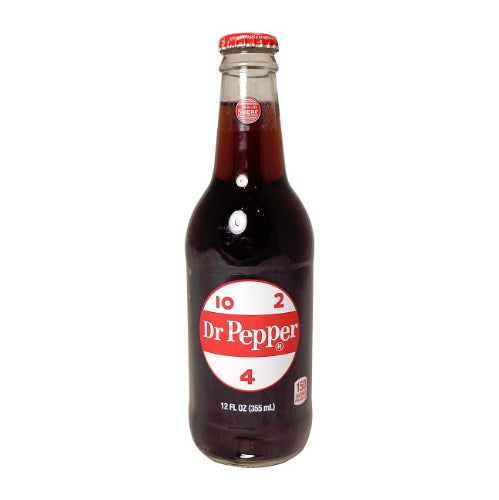 Dr. Pepper in Glass w/ Cane Sugar 12oz /24pk