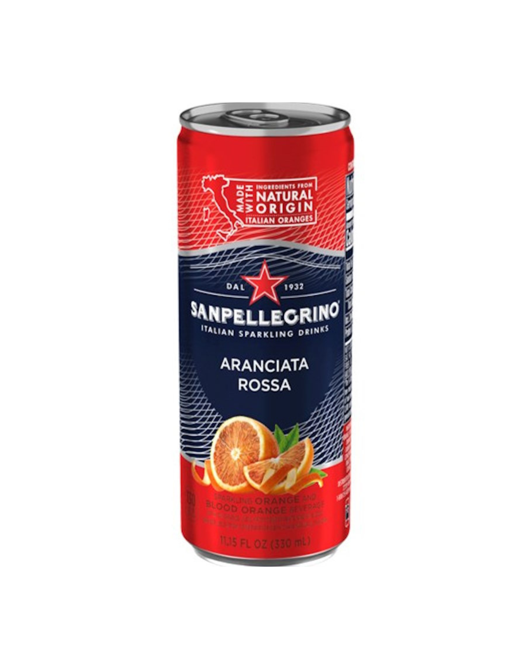San Pellegrino Aranciata Rossa Blood Orange Cans 11oz /2x12pk