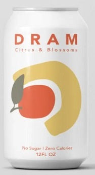 DRAM - Herbal Sparkling Water "Citrus Blossom", 12 Ounce Cans (Pack of 24)