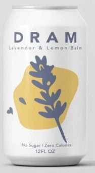DRAM - Herbal Sparkling Water "Lavender & Lemon Balm", 12 Ounce Cans (Pack of 24)