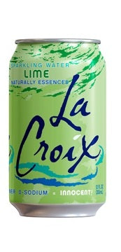 Lime "Sparkling" Water, 12 Ounce Cans (Pack of 24)