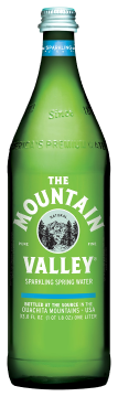 Mountain Valley "Sparkling" Water, 33.8 Ounce Glass Bottles (Pack of 12)